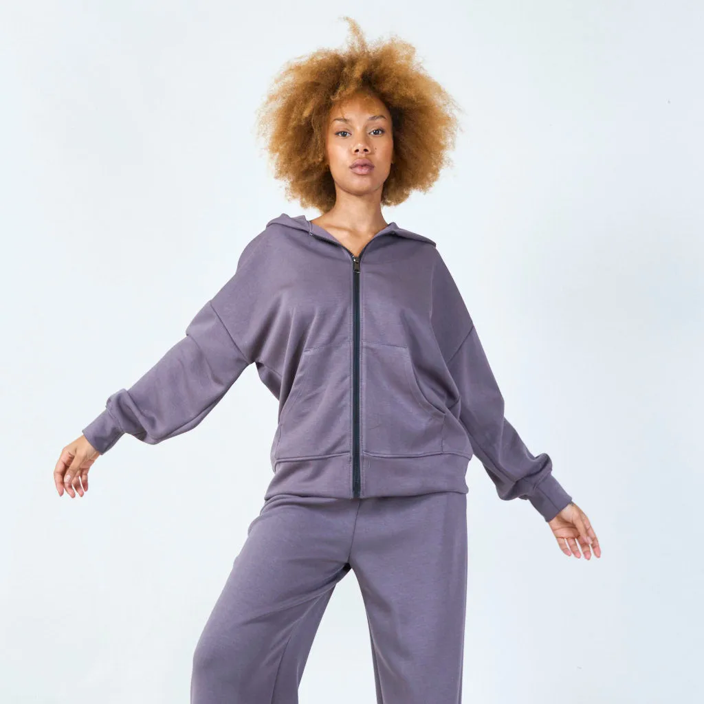 Alicia | Hoodie Zipp-Up Front Pockets