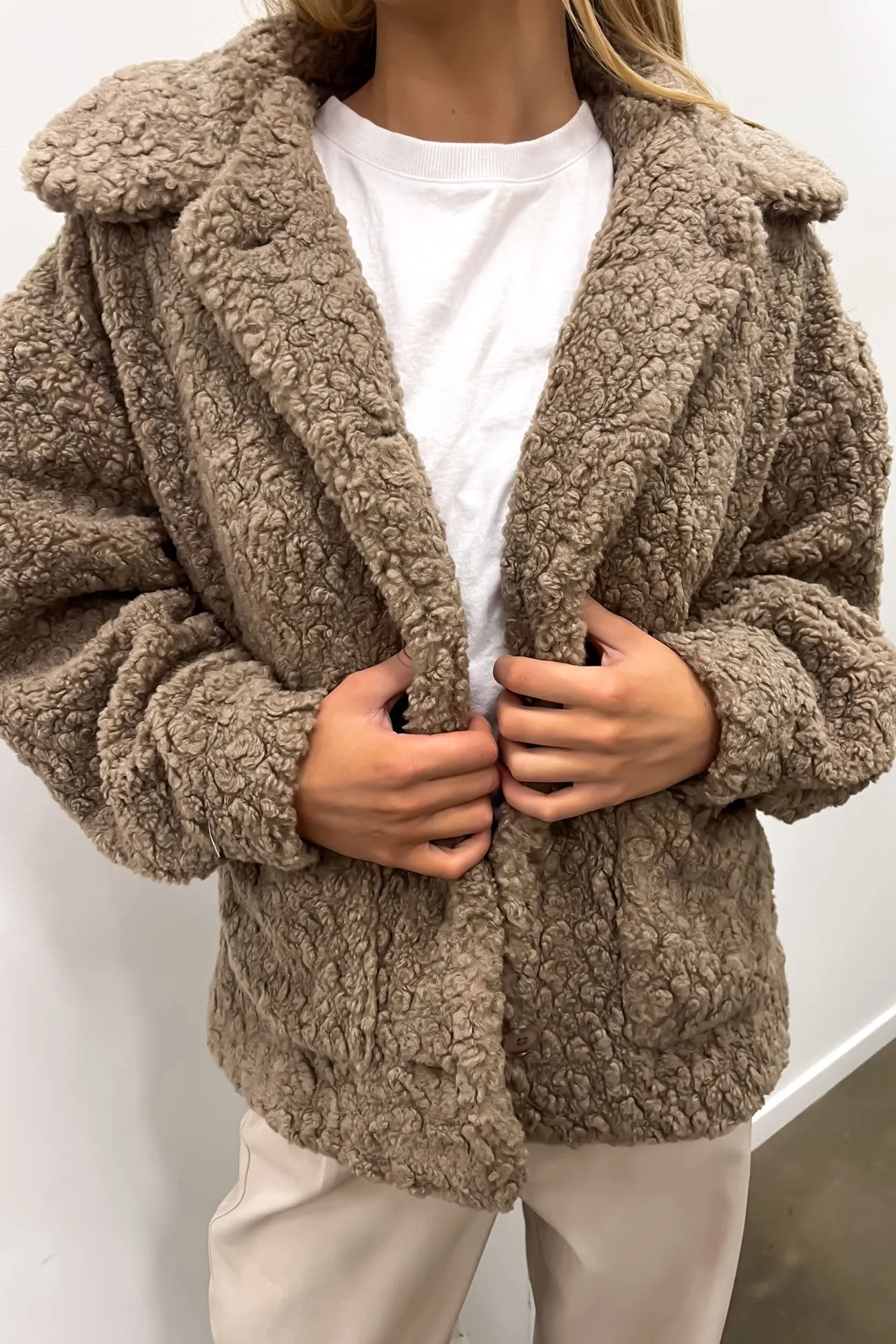 Andrew Teddy Jacket Mocha