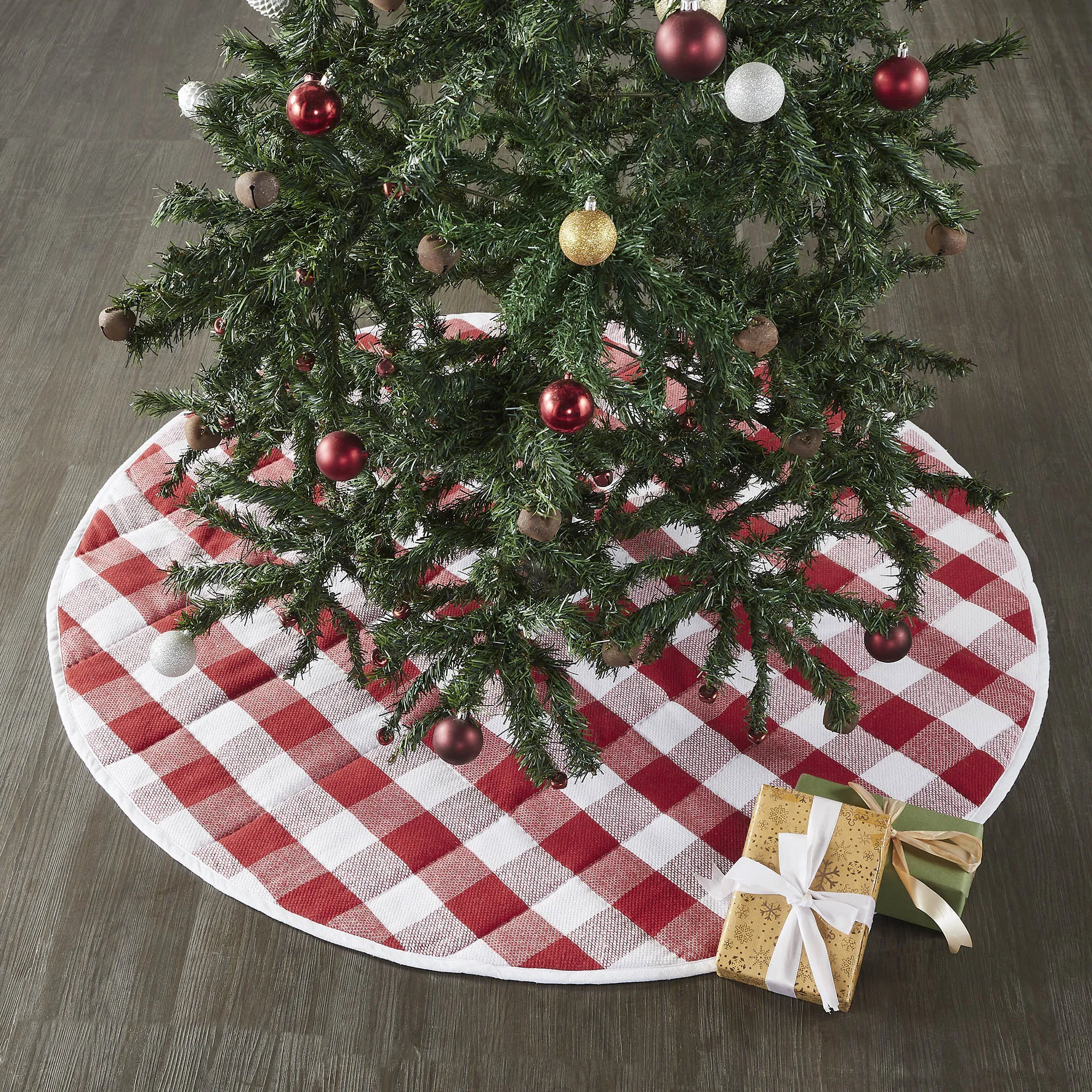 Annie Red Check Tree Skirt 48" VHC Brands