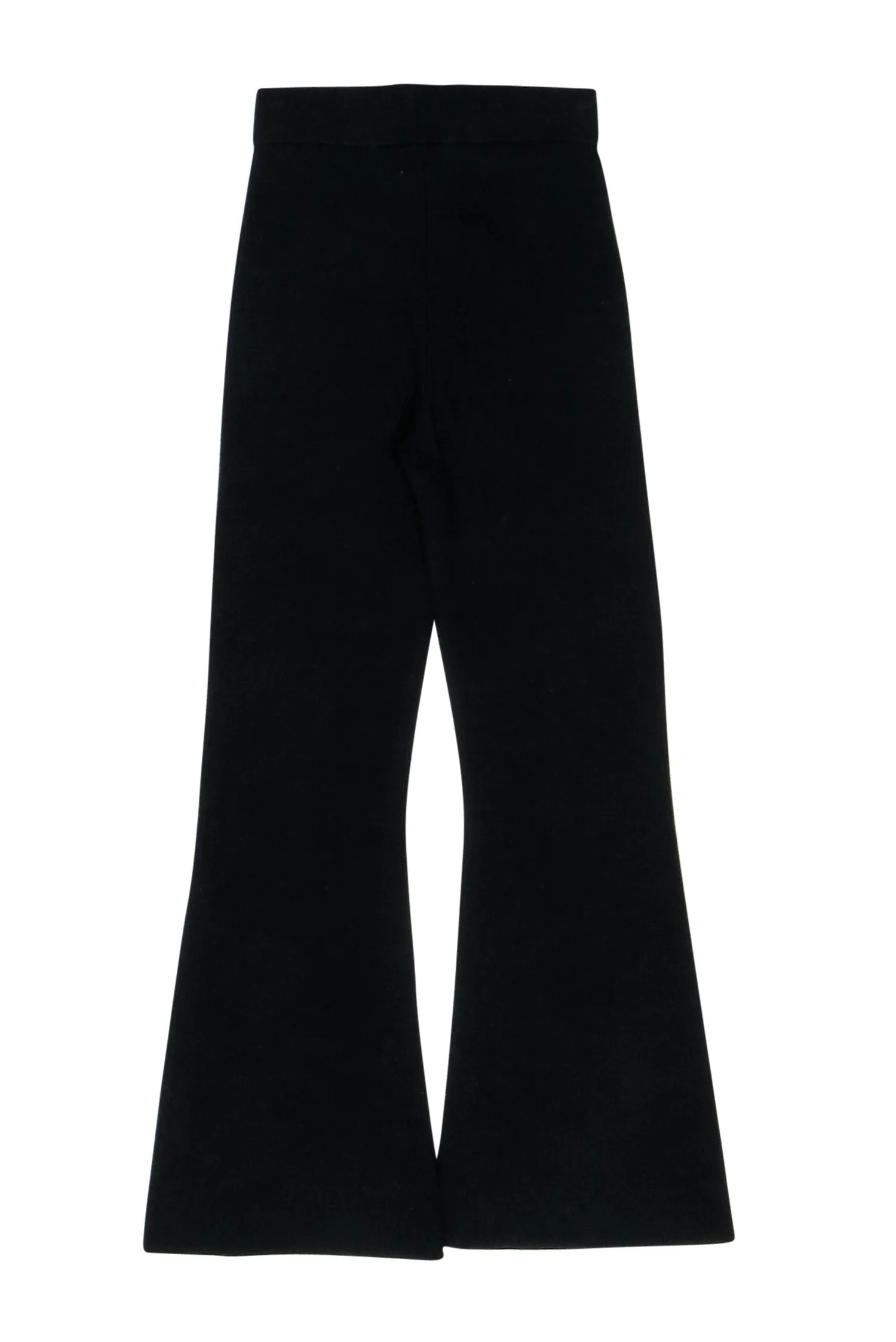 Anthropologie - Black Knitted Bell Bottom Pants Sz XS