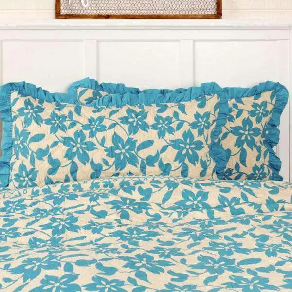 Briar Azure King Sham 21x37 VHC Brands