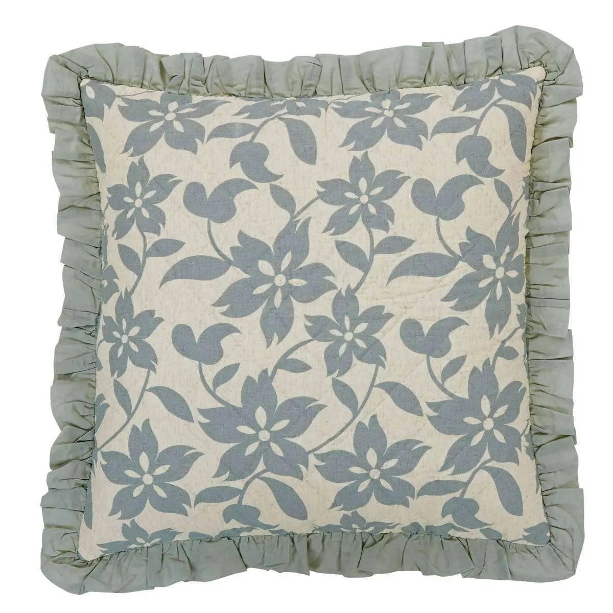 Briar Sage Quilted Euro Sham 26x26 VHC Brands