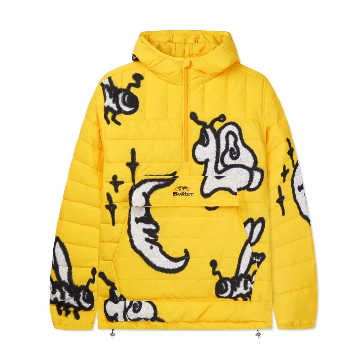 Butter Goods - Critter Puffer Anorak Jacket (Yellow) *SALE