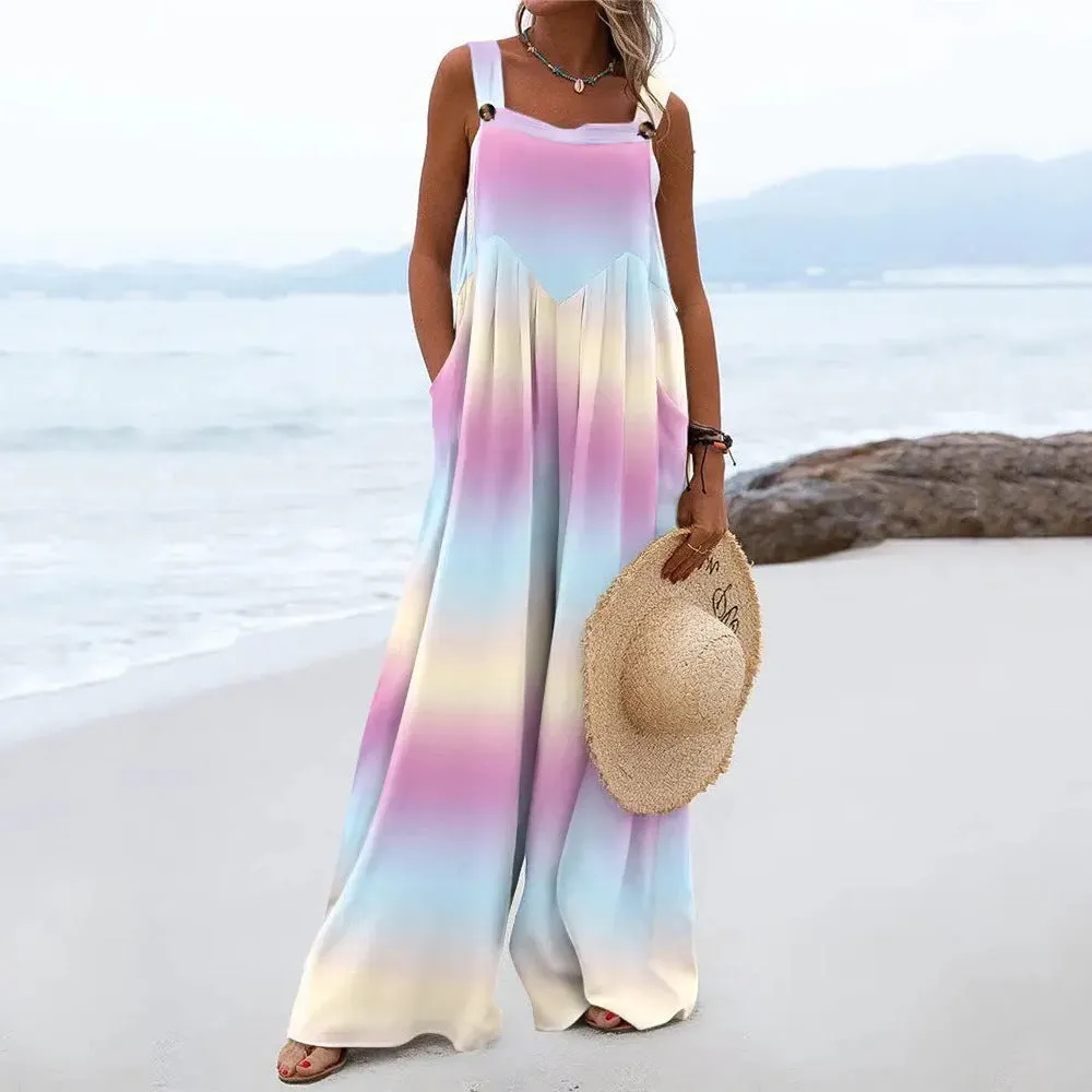 Casual Sling Wide-Leg Jumpsuit