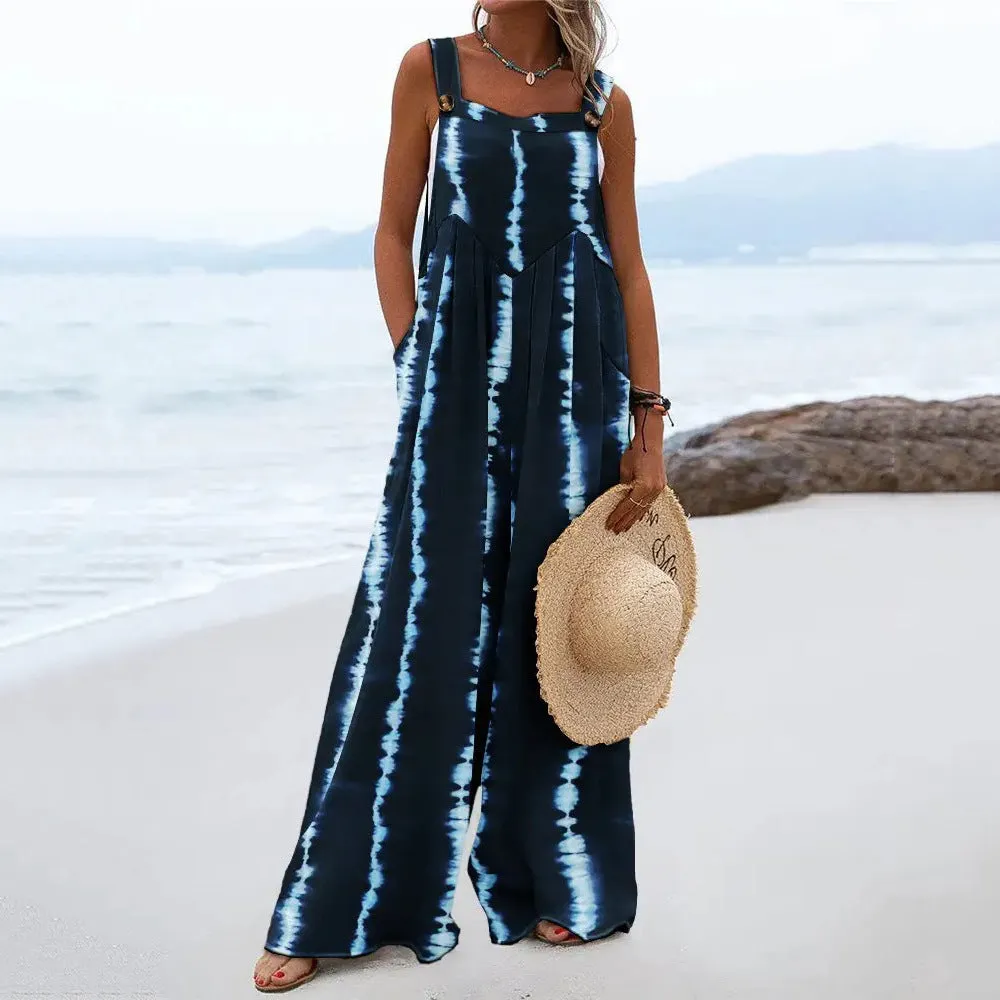 Casual Sling Wide-Leg Jumpsuit