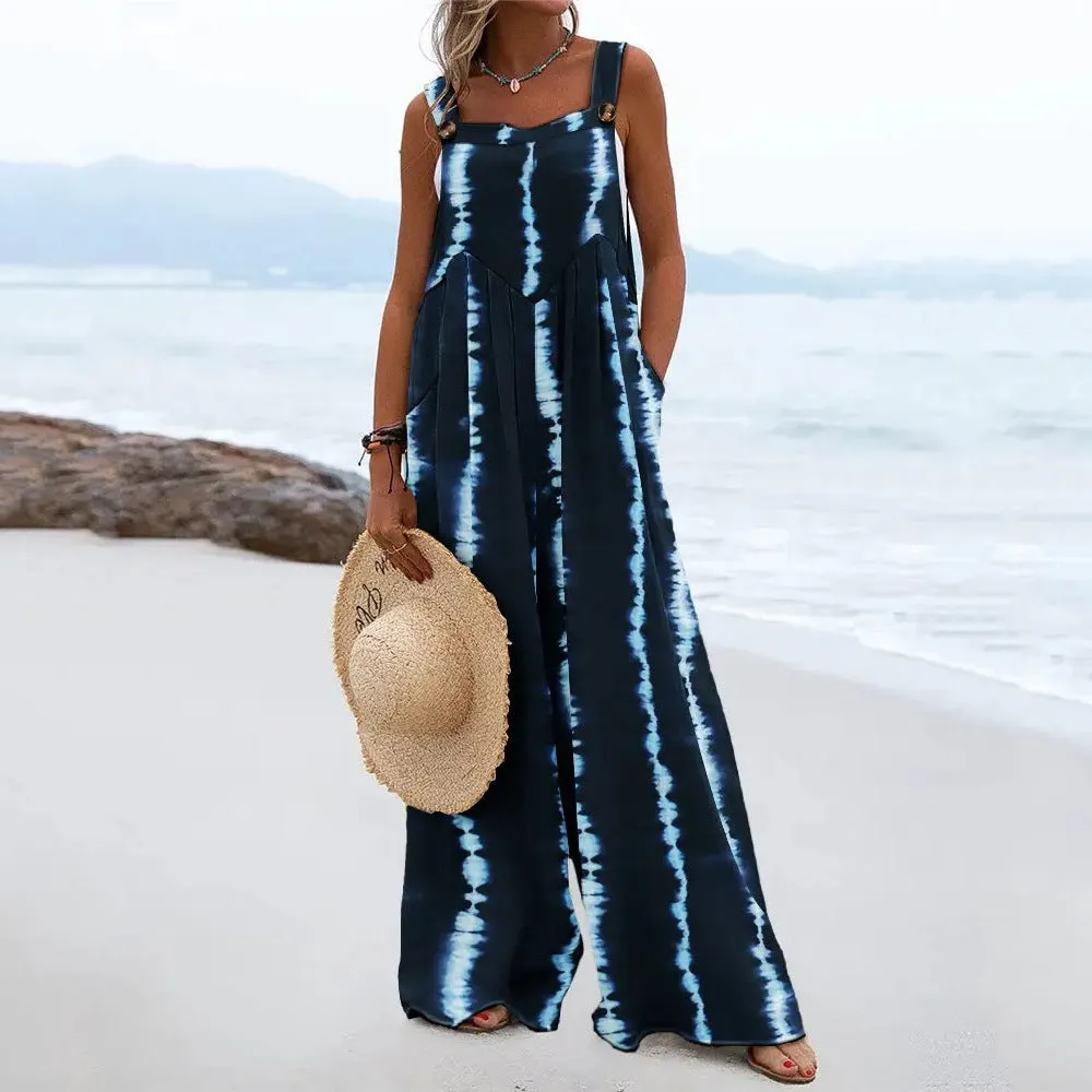 Casual Sling Wide-Leg Jumpsuit