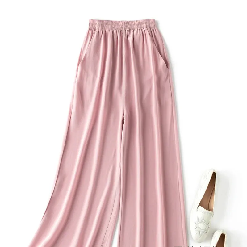 Elastic Waist Cropped Trousers