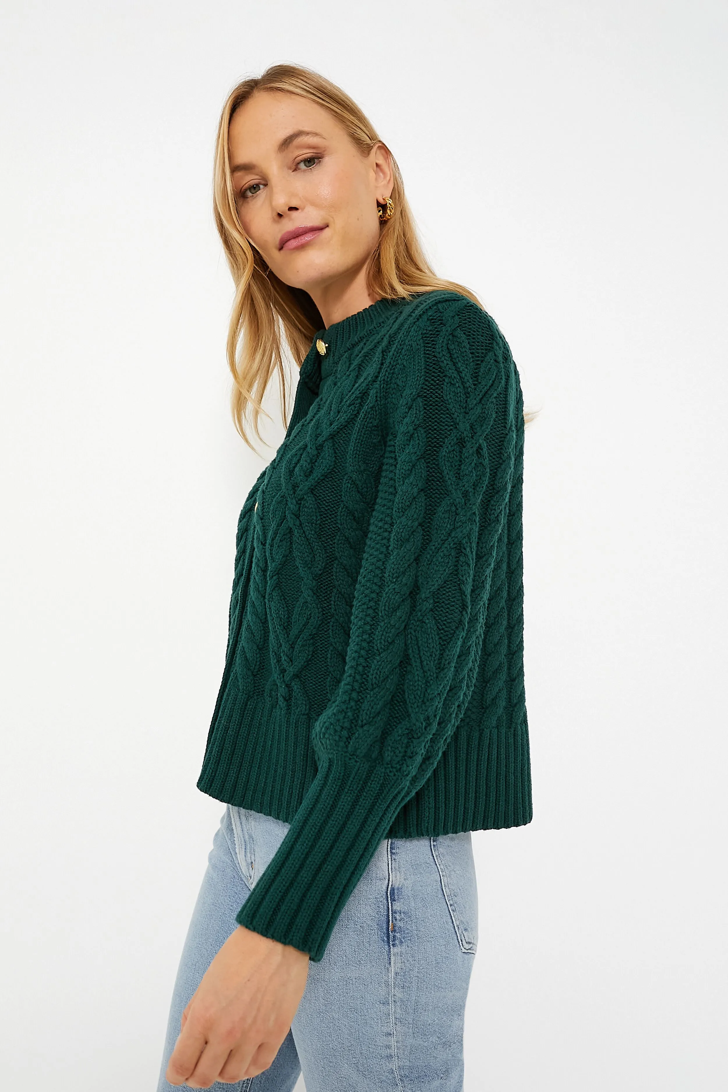 Evergreen Cotton Colette Cardigan