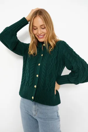 Evergreen Cotton Colette Cardigan