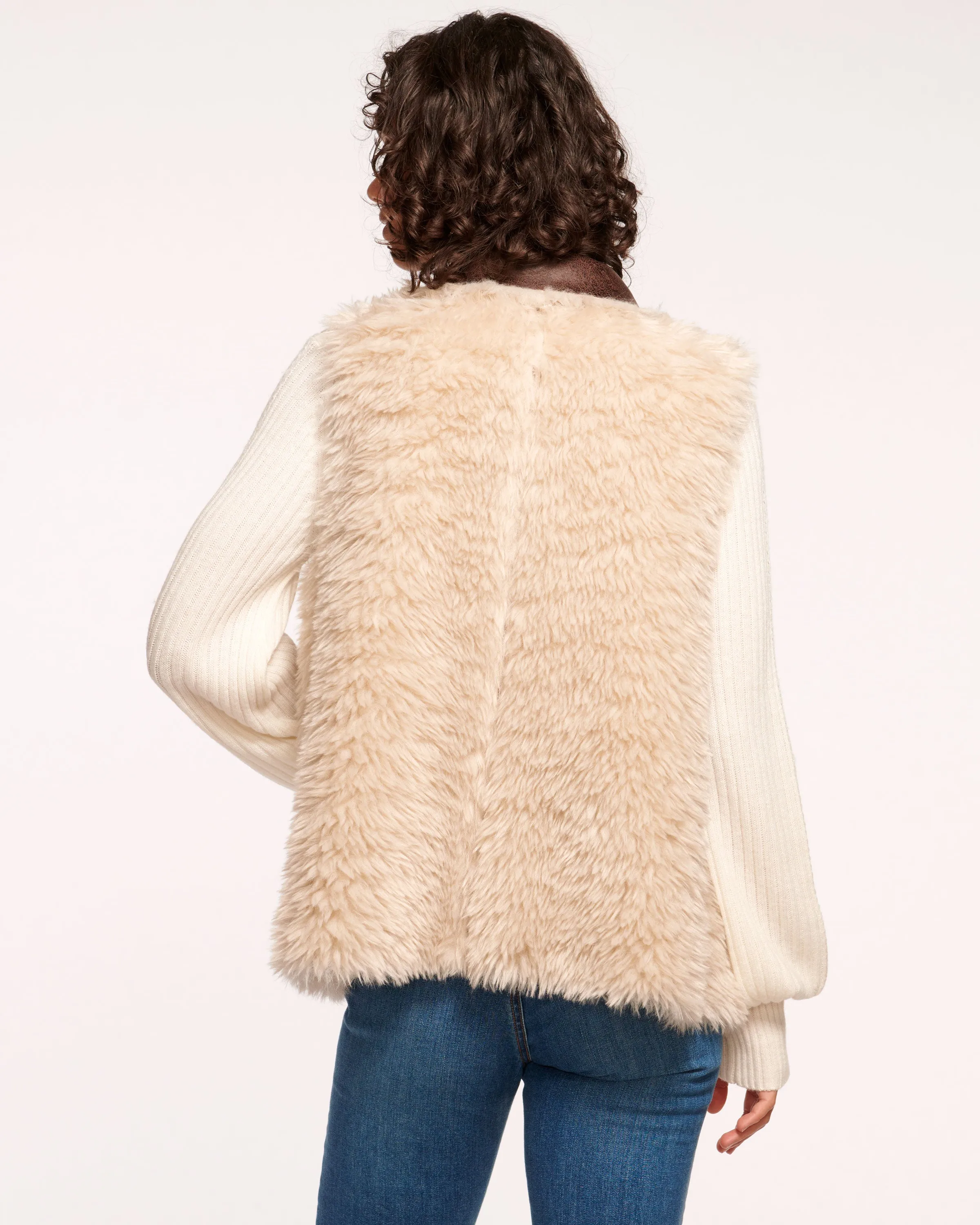 Finney Reversible Faux Shearling Vest