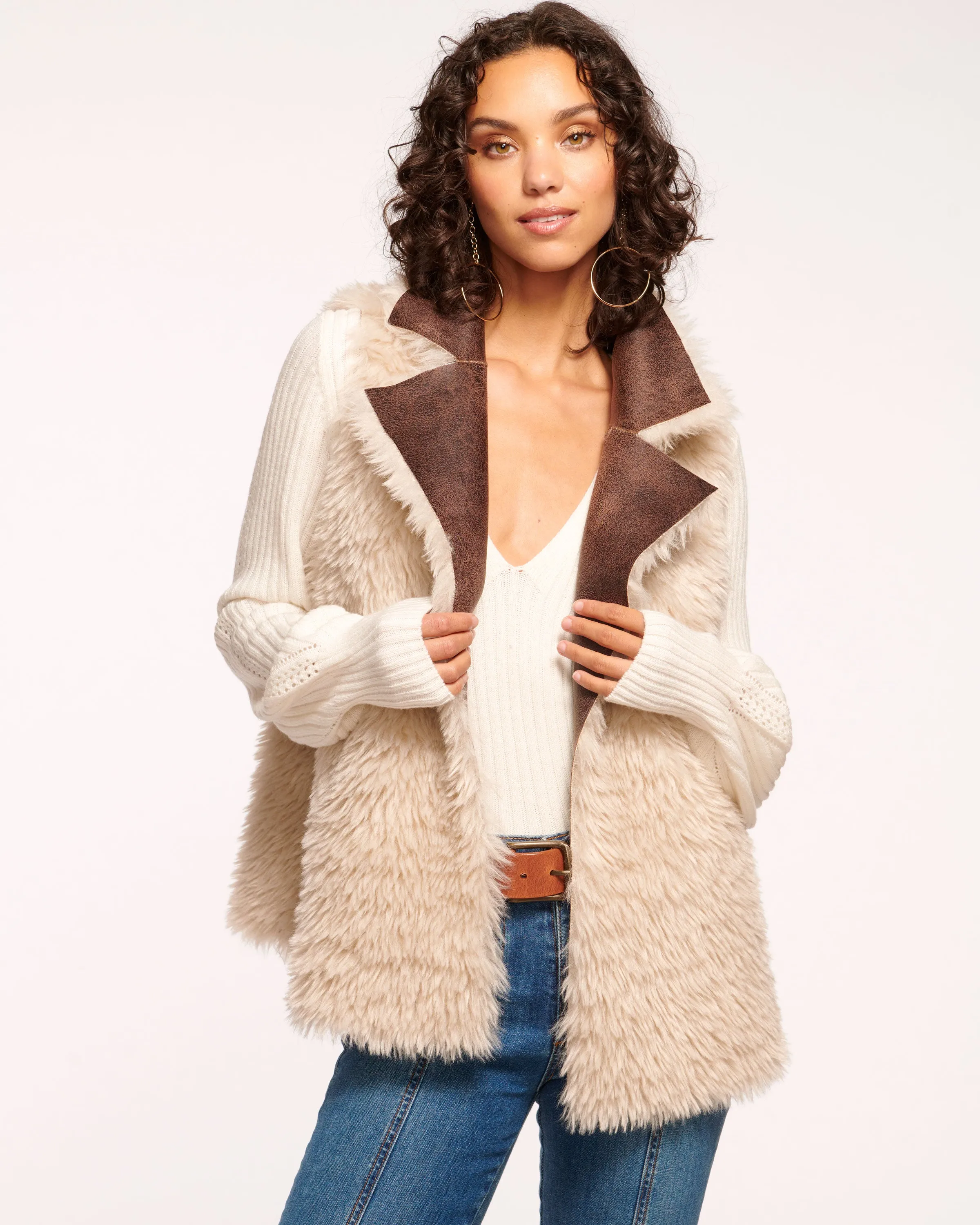 Finney Reversible Faux Shearling Vest