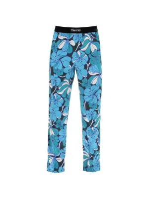 Floral Silk Pajama Trousers