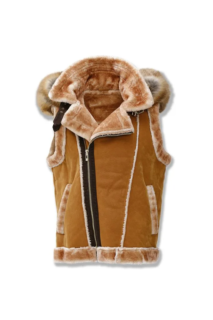 Jordan Craig LEGACY EDITION DENALI SHEARLING VEST Men’s - COGNAC