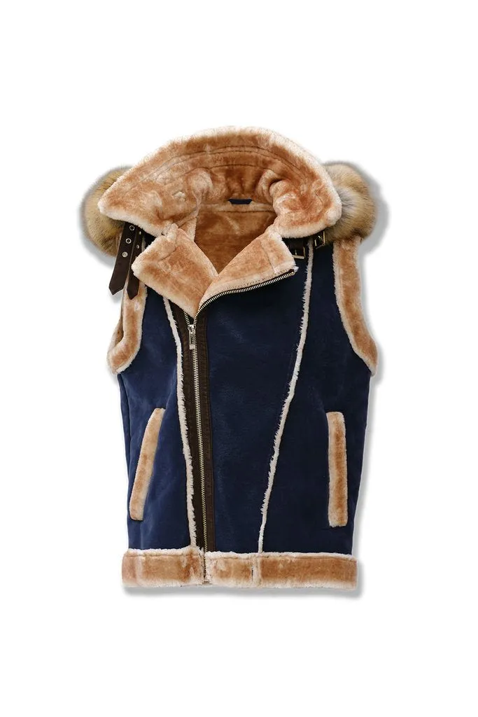 Jordan Craig LEGACY EDITION DENALI SHEARLING VEST Men’s - NAVY