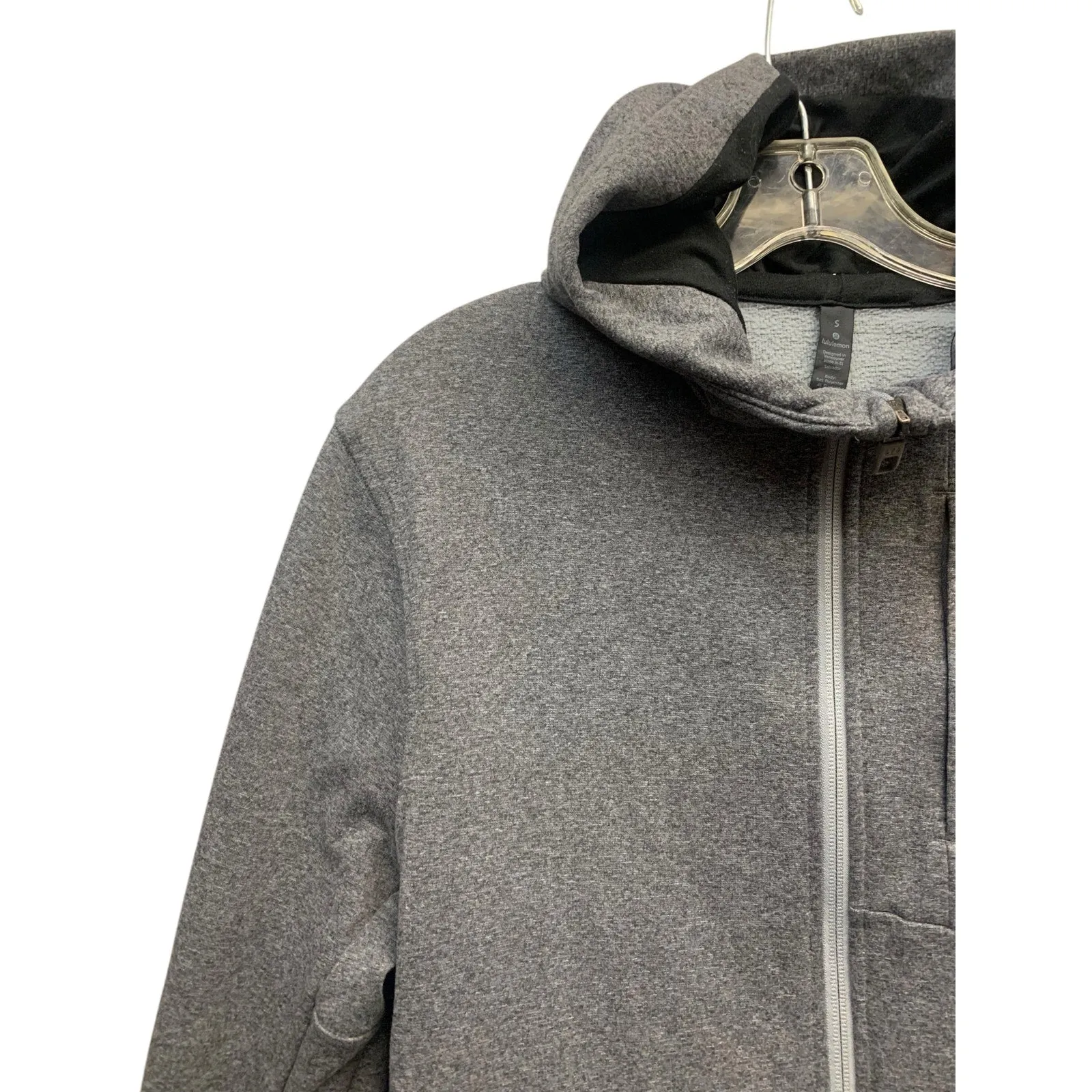 Lululemon City Sweat Zip Hoodie *Thermo Heathered Light Cast SZ S