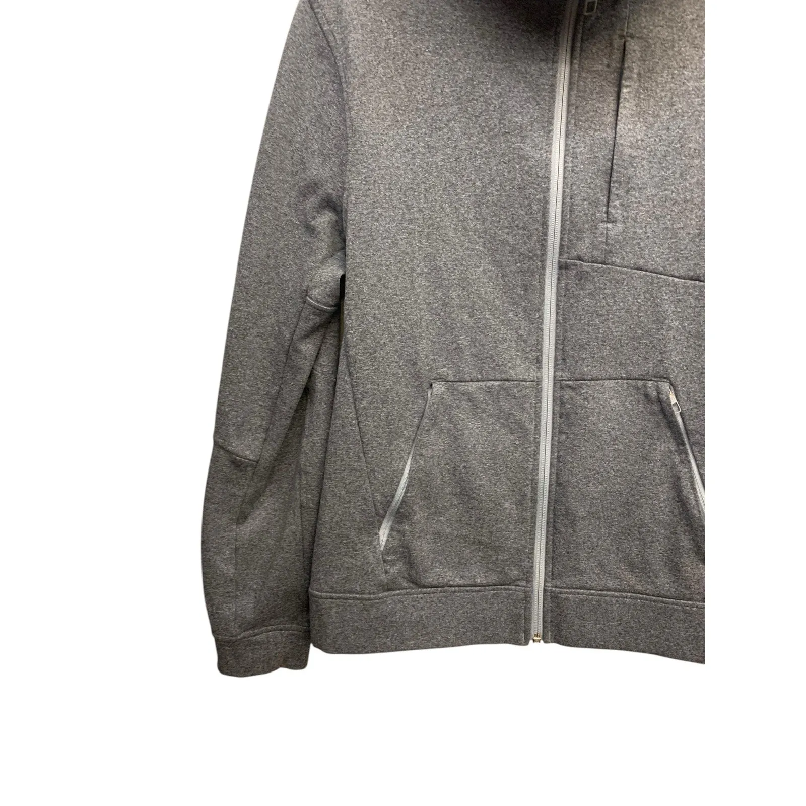 Lululemon City Sweat Zip Hoodie *Thermo Heathered Light Cast SZ S