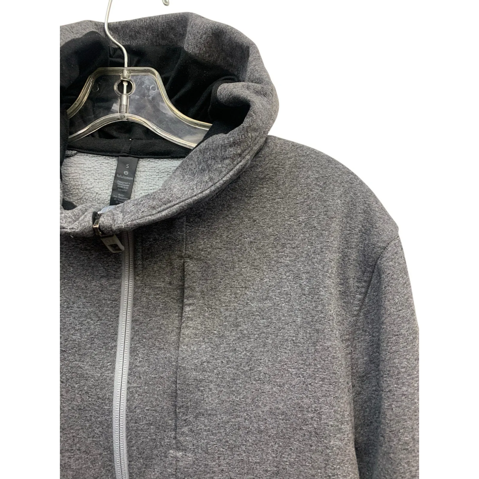 Lululemon City Sweat Zip Hoodie *Thermo Heathered Light Cast SZ S