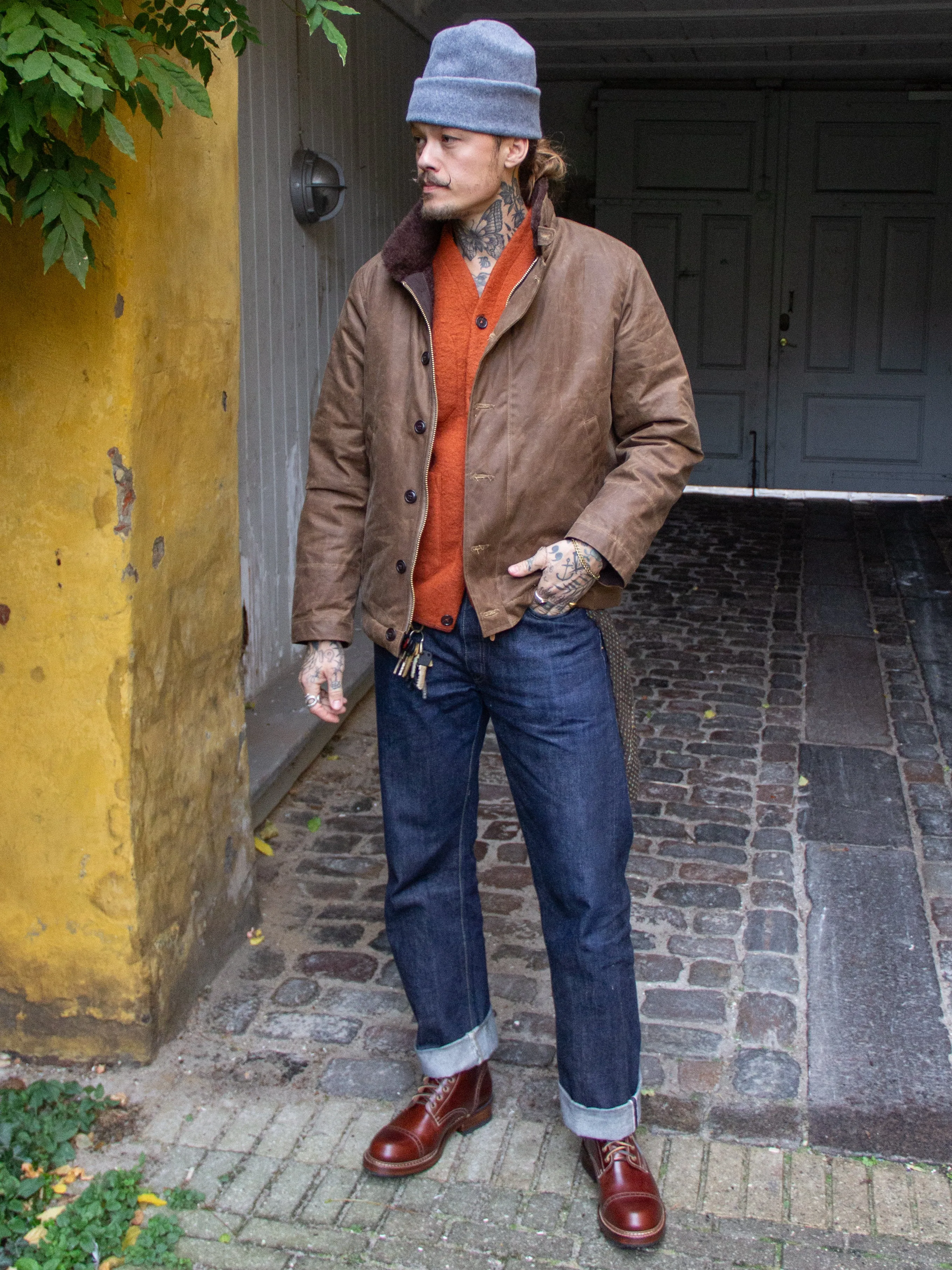 Manifattura Ceccarelli, New Deck Jacket, Dark Tan