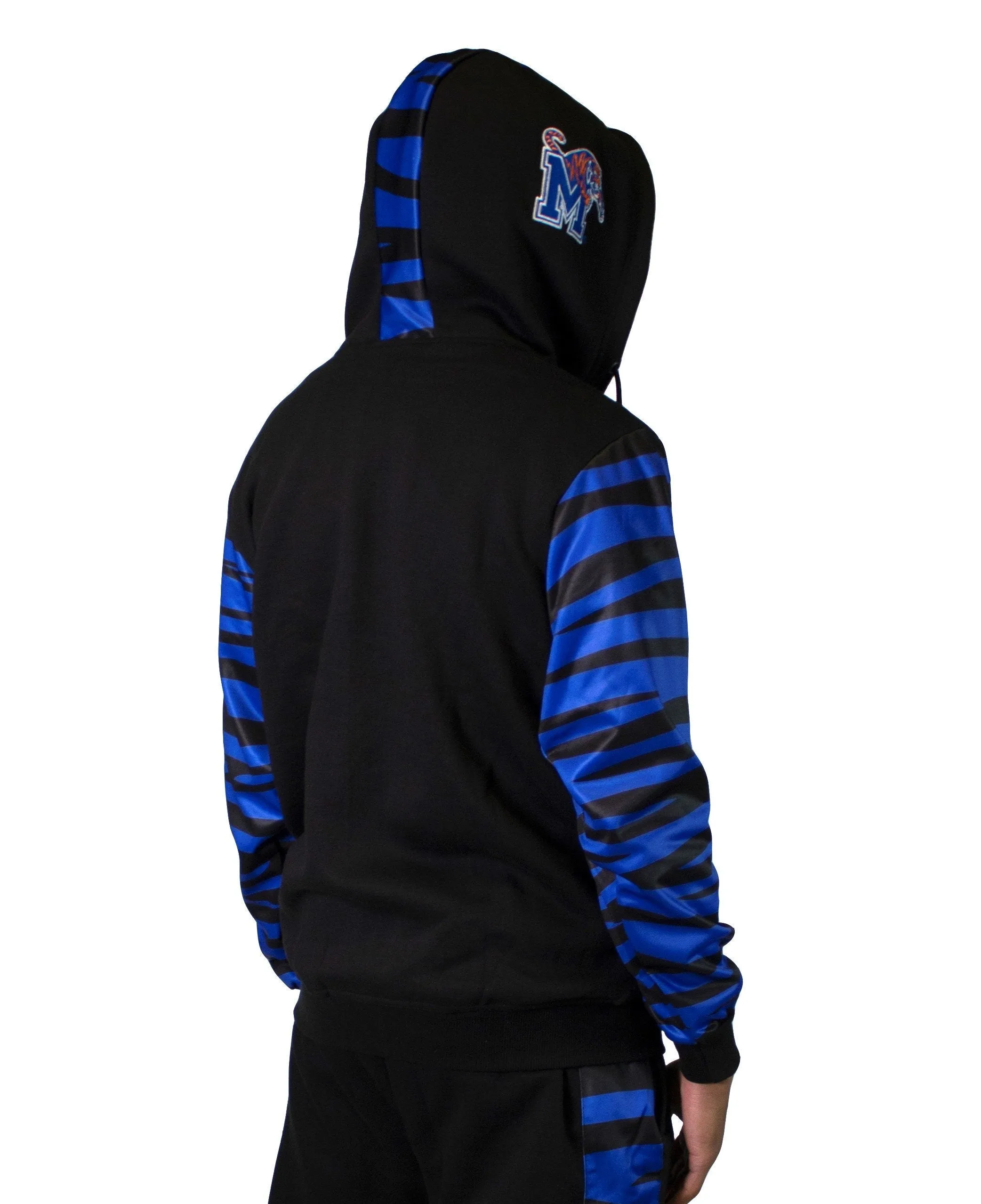 Memphis Tigers Men's Fleece Full Zip-Up Hoodie