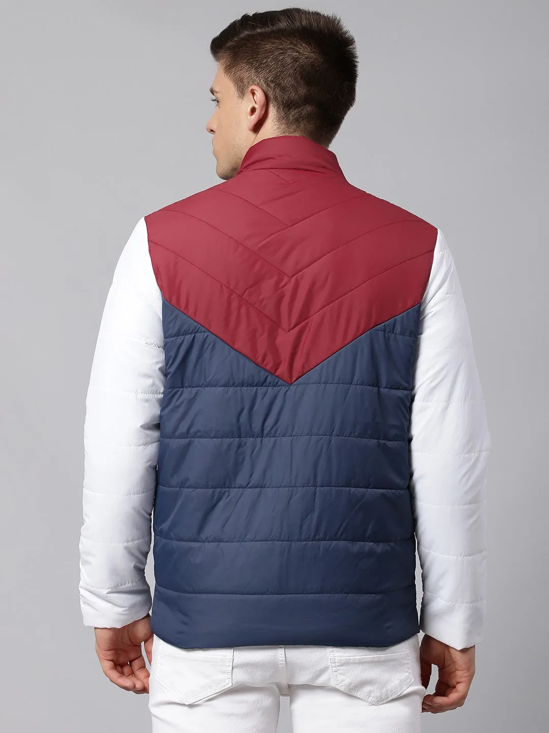 Mens Sleeveless Jacket - Lightweight Casual Winterwear  (Bright Navy)