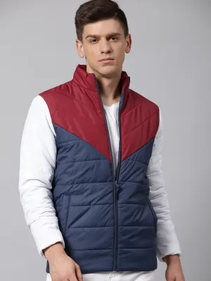 Mens Sleeveless Jacket - Lightweight Casual Winterwear  (Bright Navy)