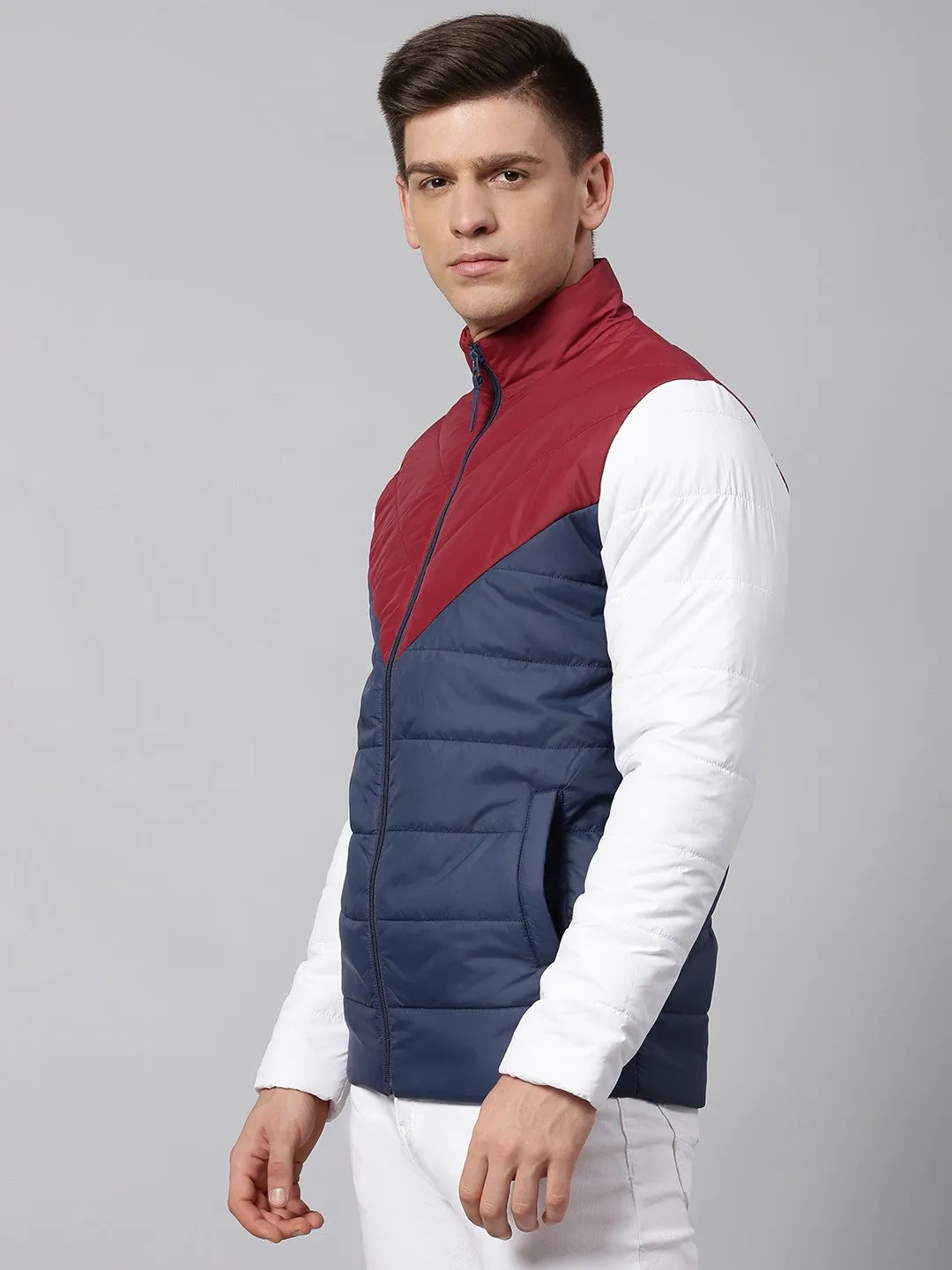 Mens Sleeveless Jacket - Lightweight Casual Winterwear  (Bright Navy)