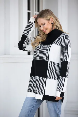 Modern Block Lines Sweater