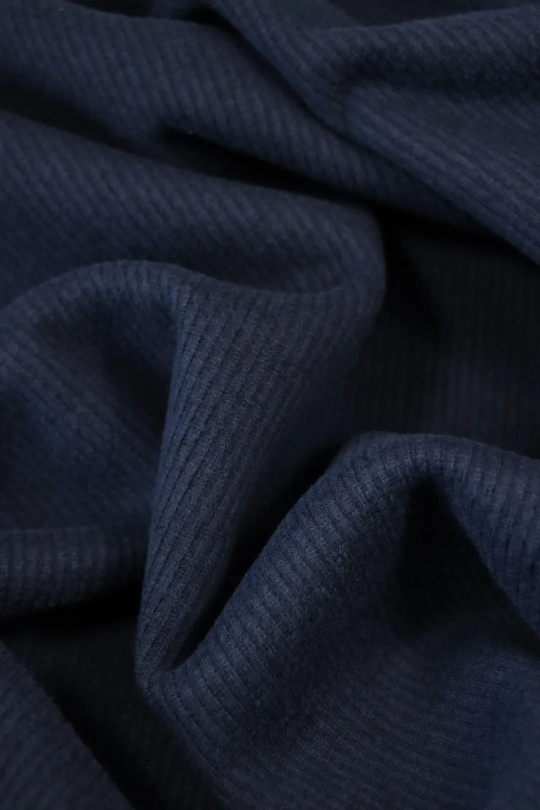 Navy Polartec Wind Pro Ribbed Sweater Fleece