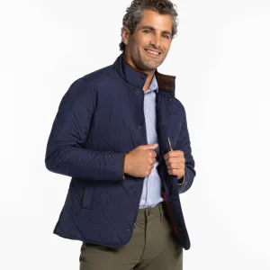 Navy Quilted Jacket