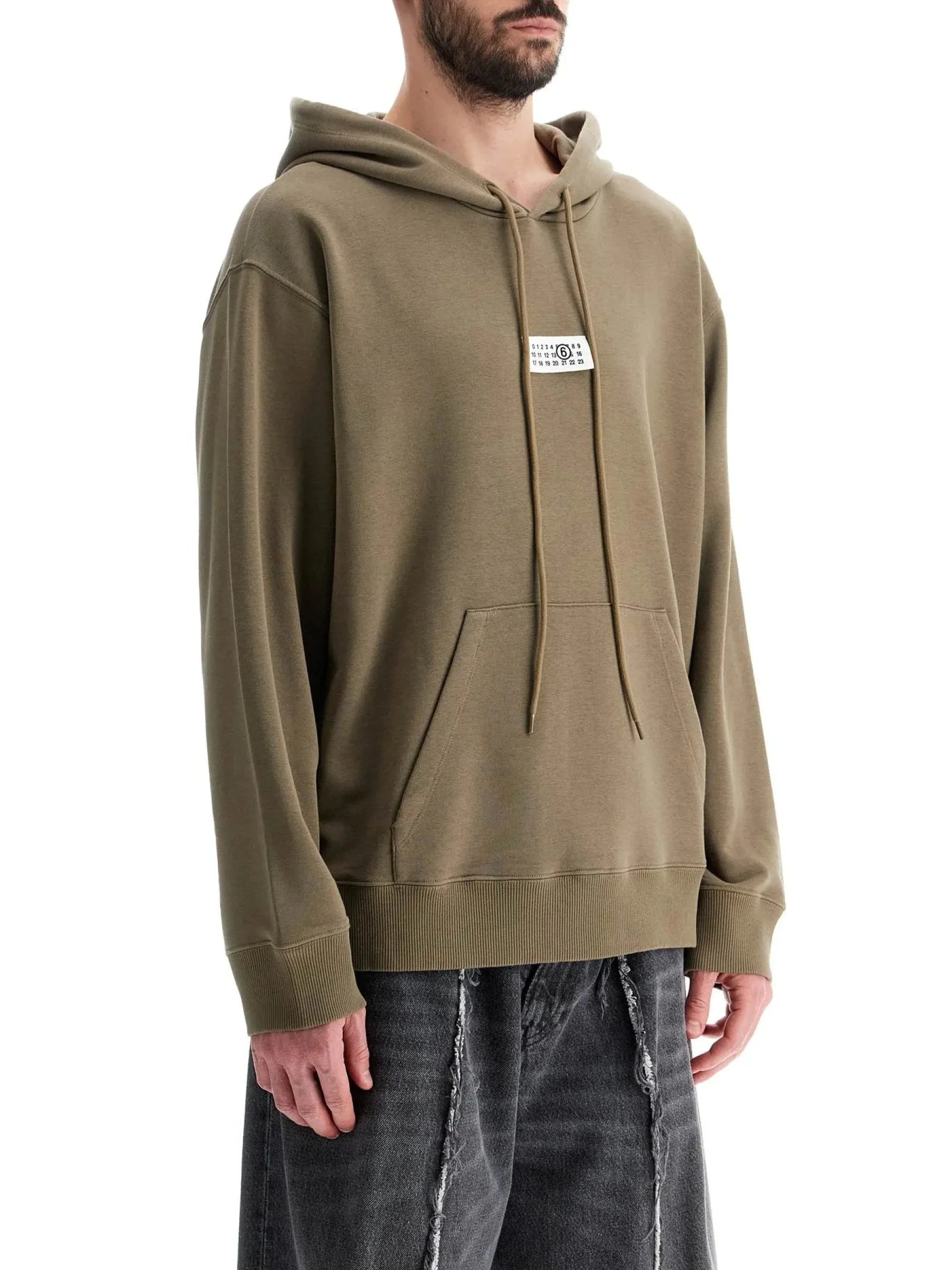 Numeric Logo Hooded Sweatshirt