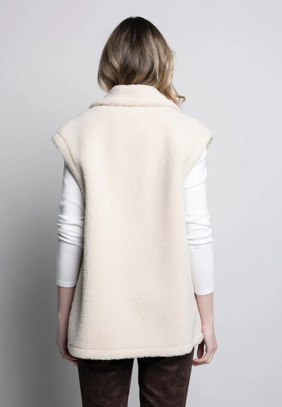 Oversized Faux Shearling Vest