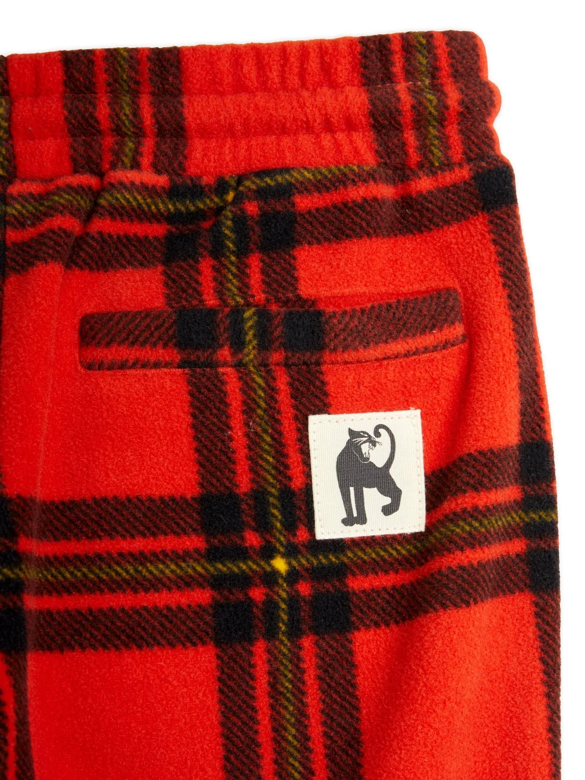 Red Check Fleece Joggers