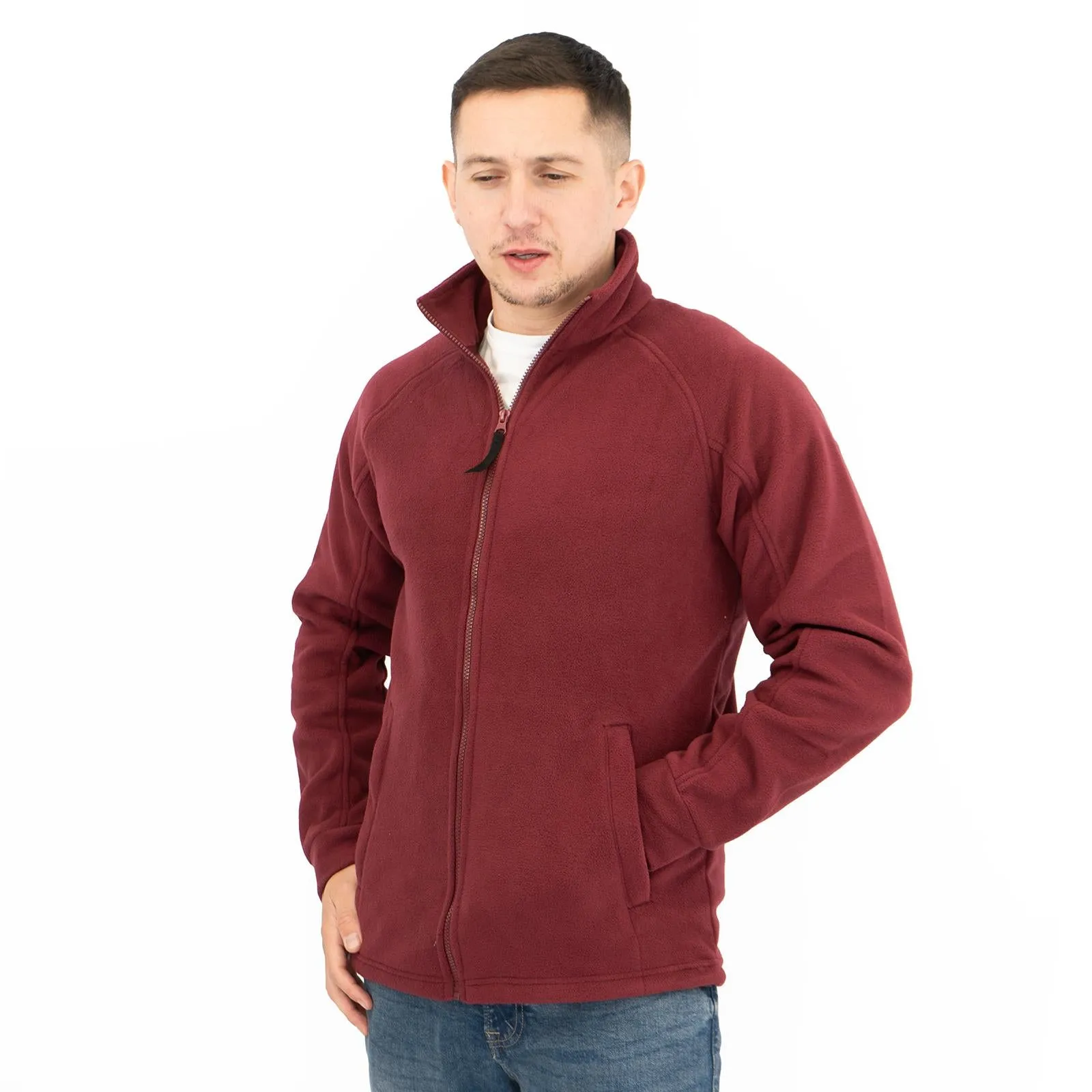 Regatta Thor Men's Fleece Jacket Burgundy Full Zip