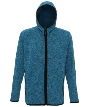 TriDri® Melange knit fleece jacket | Sapphire/Black Fleck