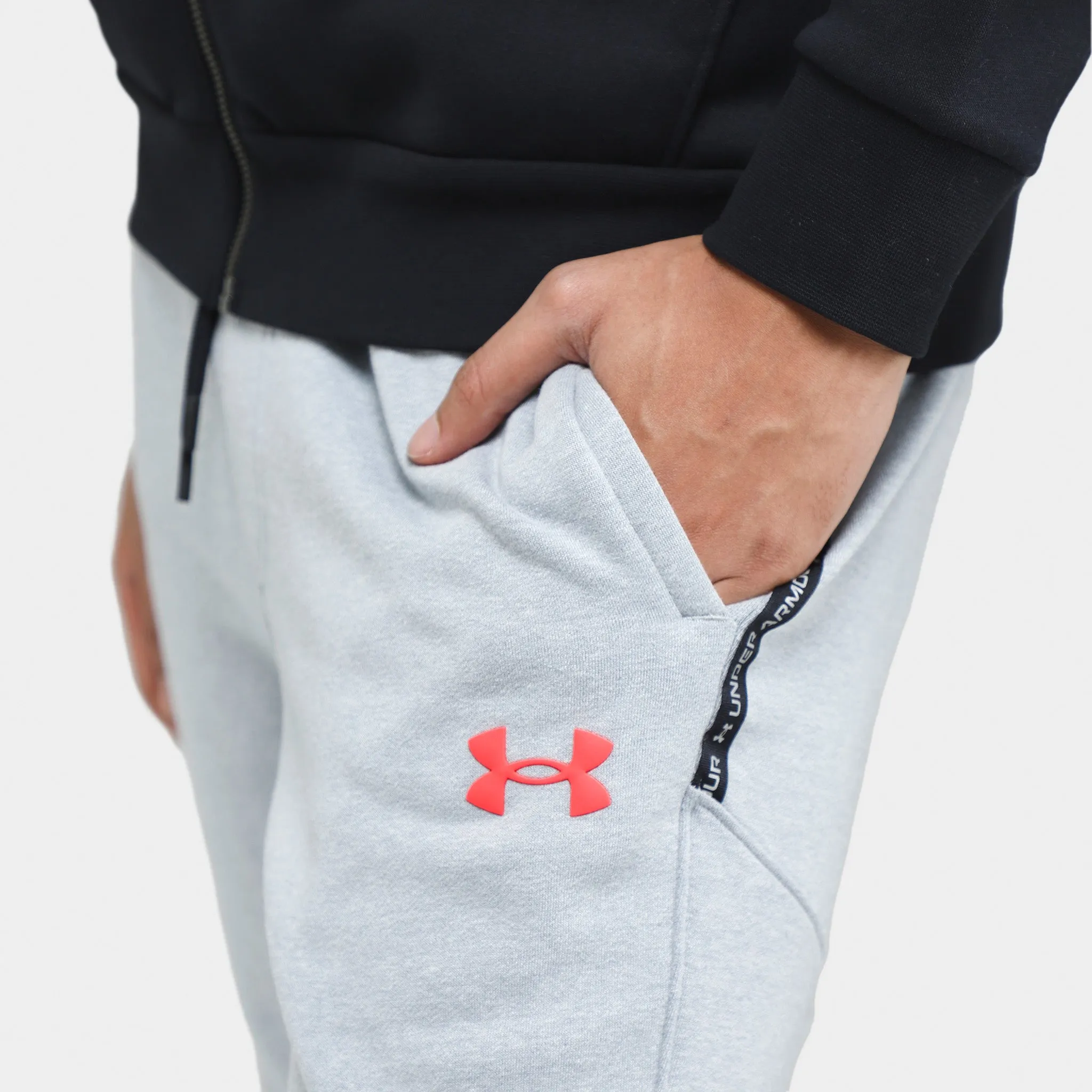 Under Armour Fleece Joggers Halo Grey / Black - Beta