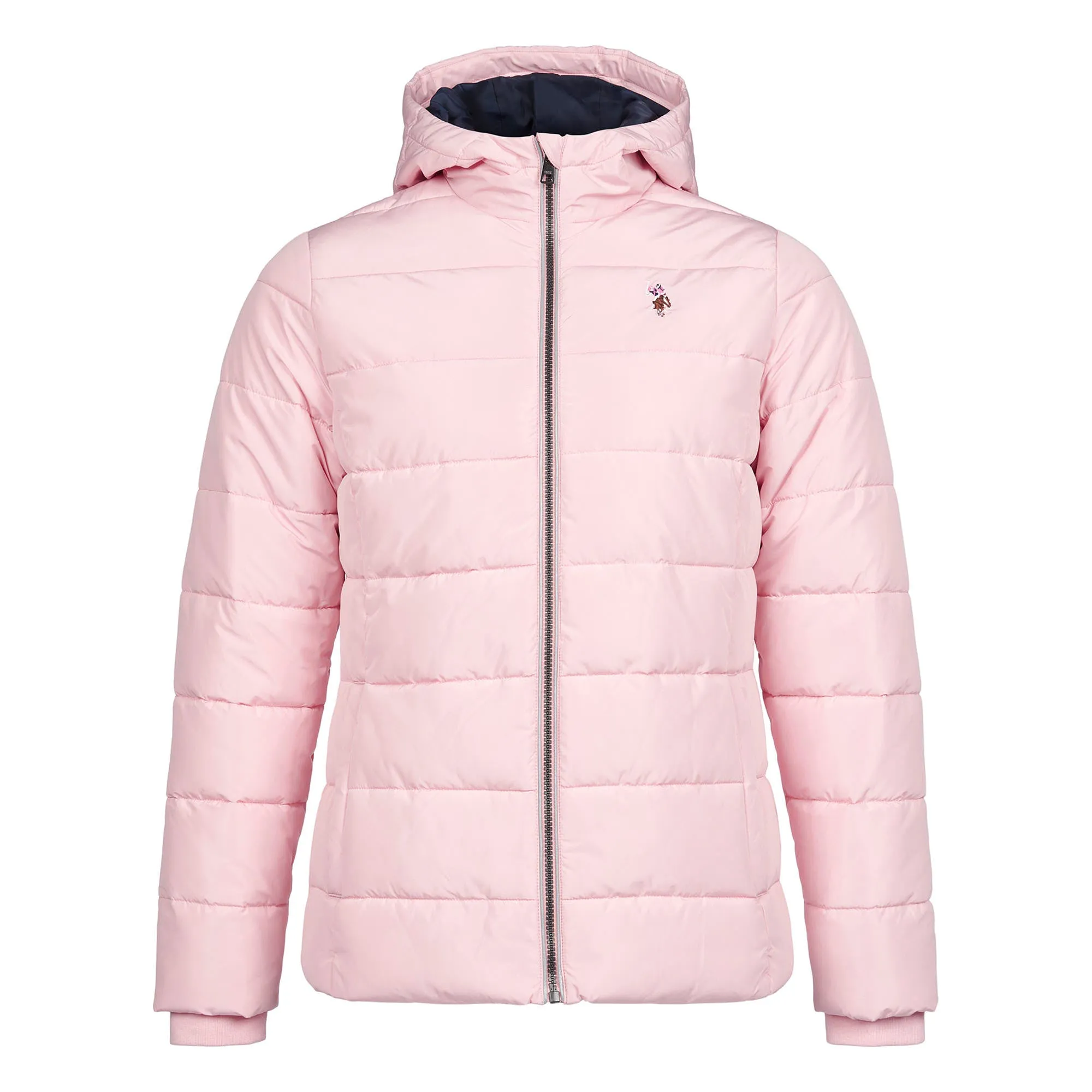 Womens Lightweight Puffer Jacket in Silver Pink