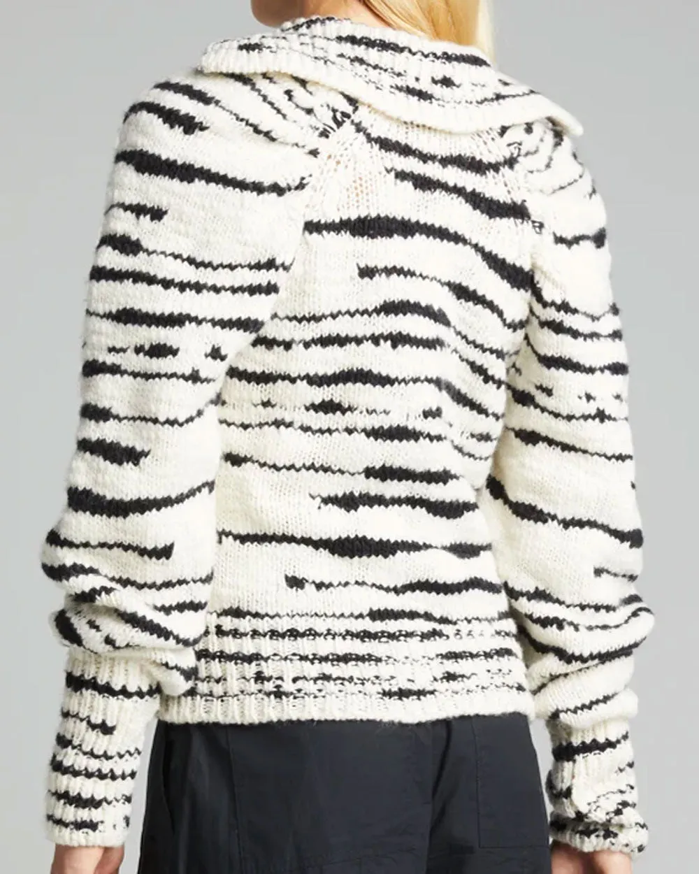 Zebra Hooded Nicola Pullover